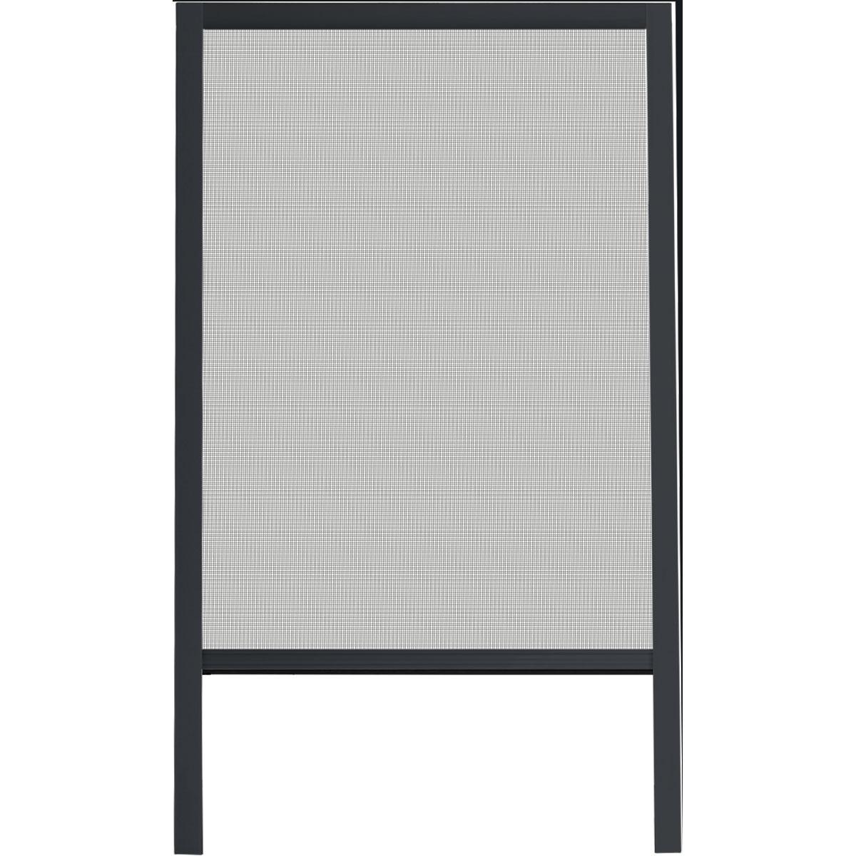 CHASSIS MOUSTIQUAIRE PVC ALUMINIUM 130X160CM GRIS