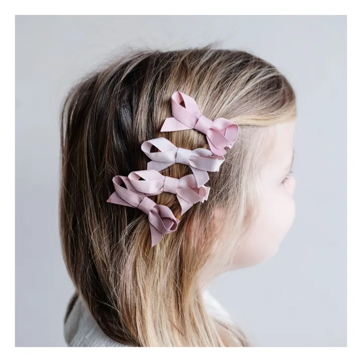 Mimi & Lula Lot 4 Barrettes Nœud | Rose