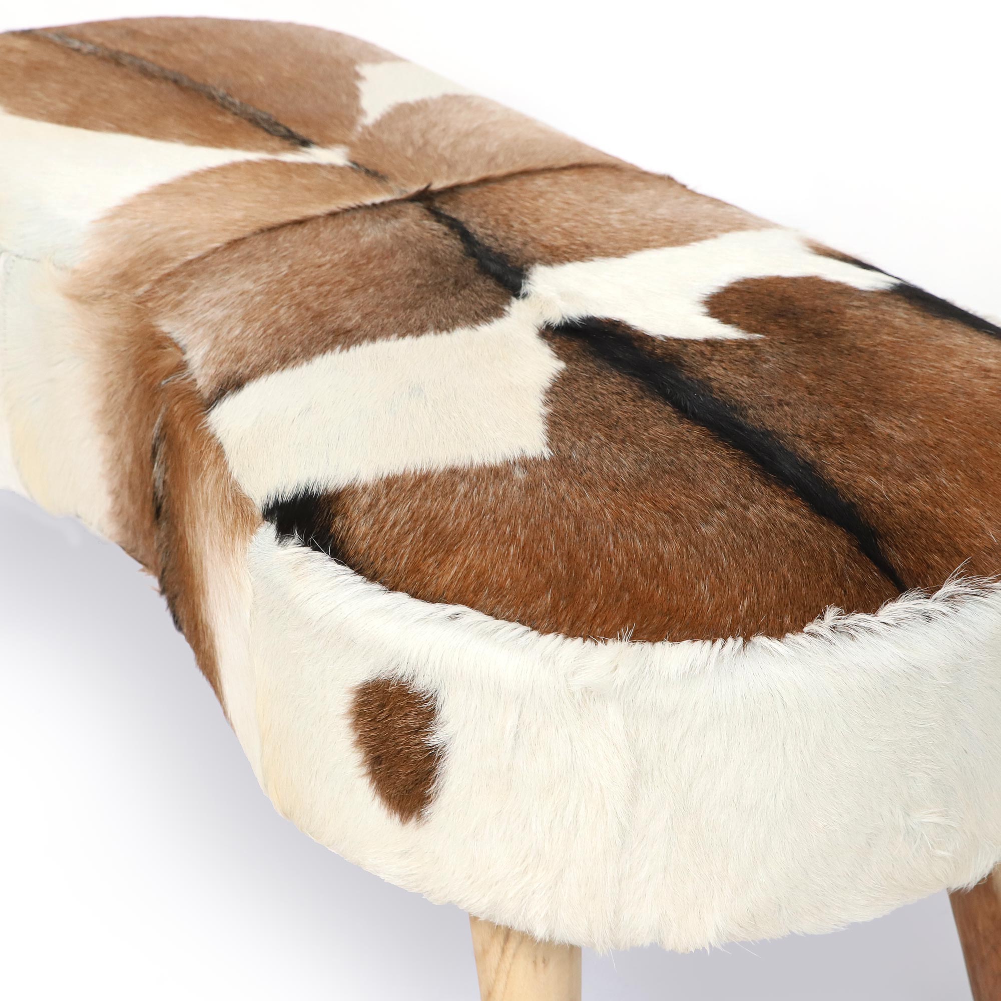Fell-Bank 'Leso', B 122 cm, H 47 cm, L 55 cm von fischer's lagerhaus