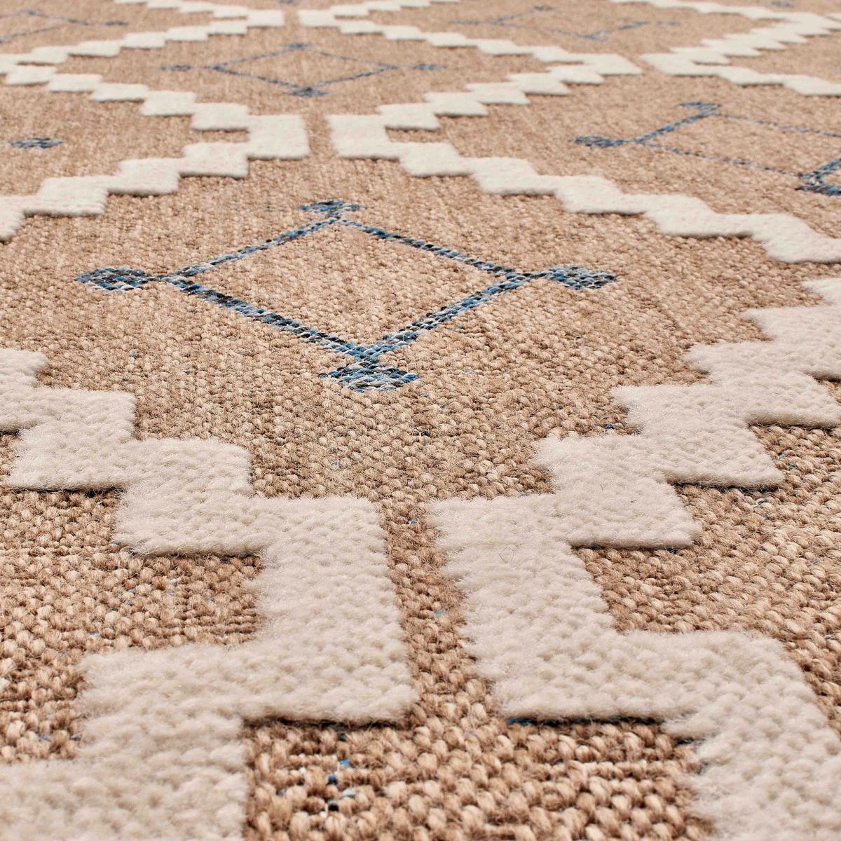 Tapis extérieur bleu 60x180 cm