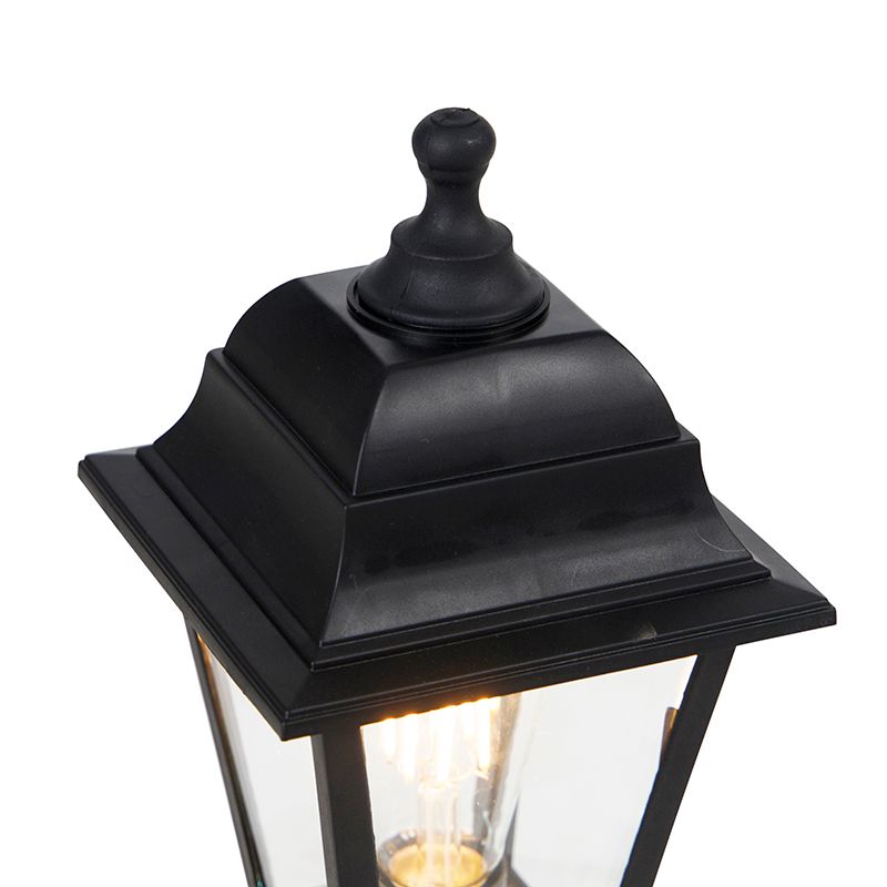 Klassiek buiten paaltje zwart 44 cm IP44 - Capital