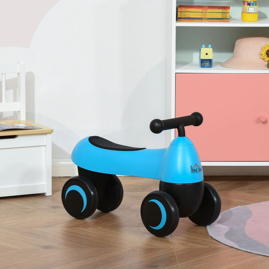 HOMCOM Rutschauto blau und schwarz