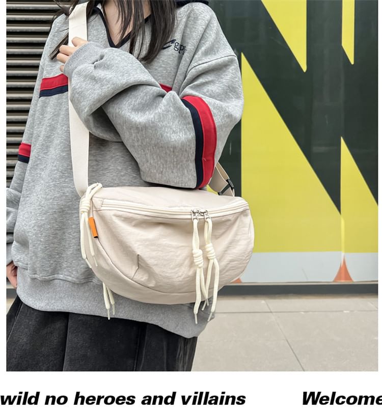 Wavecho - Canvas Crossbody Tas met Rits