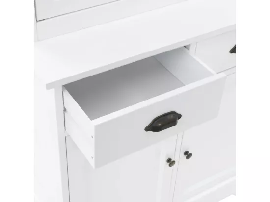 bahut armoire console effet bois marron 120 x 45 x 78 cm 4402167