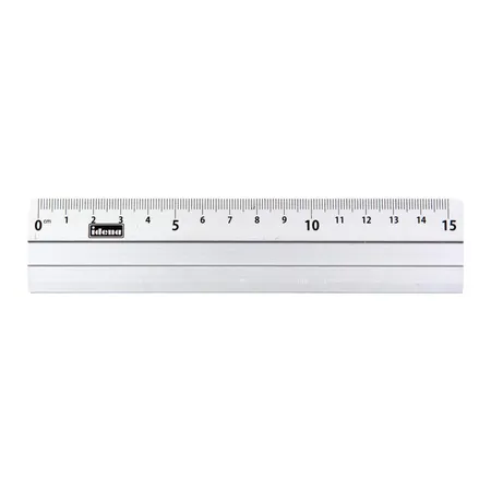 Idena Aluminium-Lineal 15cm