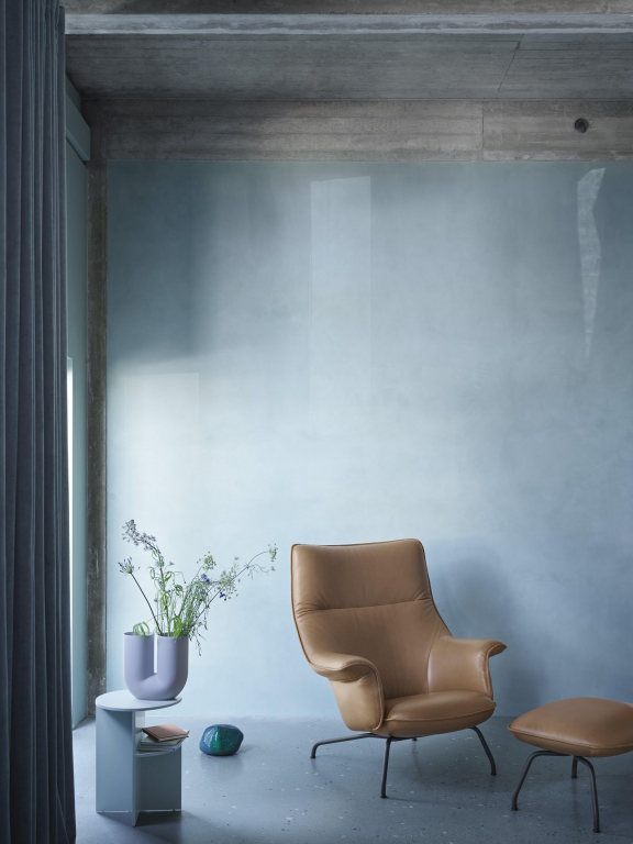Muuto Doze lounge chair Ocean 80 antraciet zwart