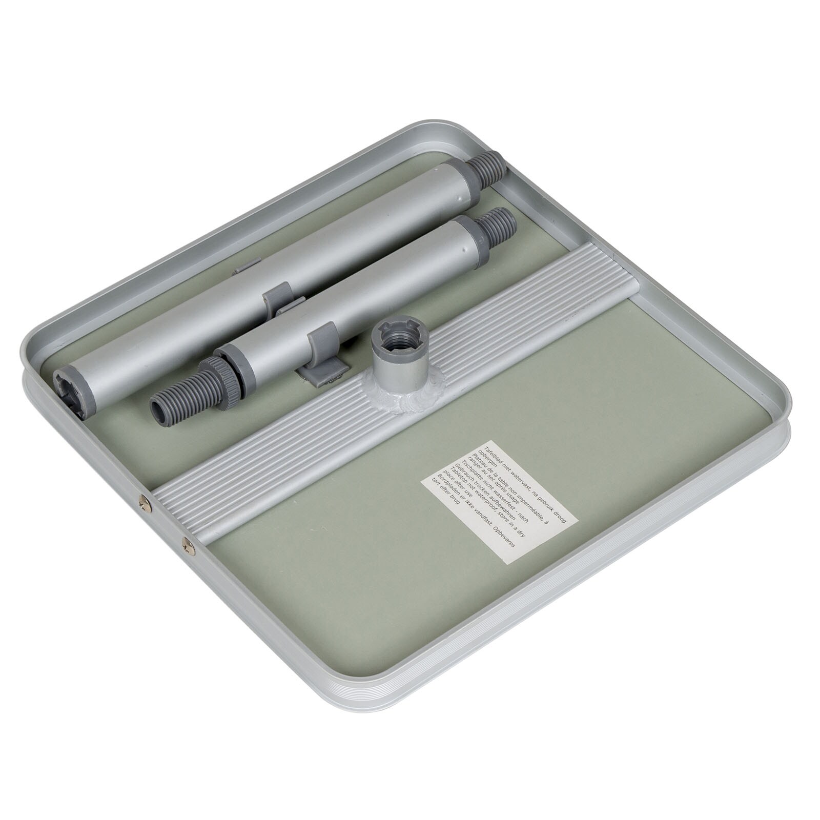 BO-CAMP Mini Campingtisch Alu - Beistelltisch Angel Tisch bivvy Hocker - 3 Höhen