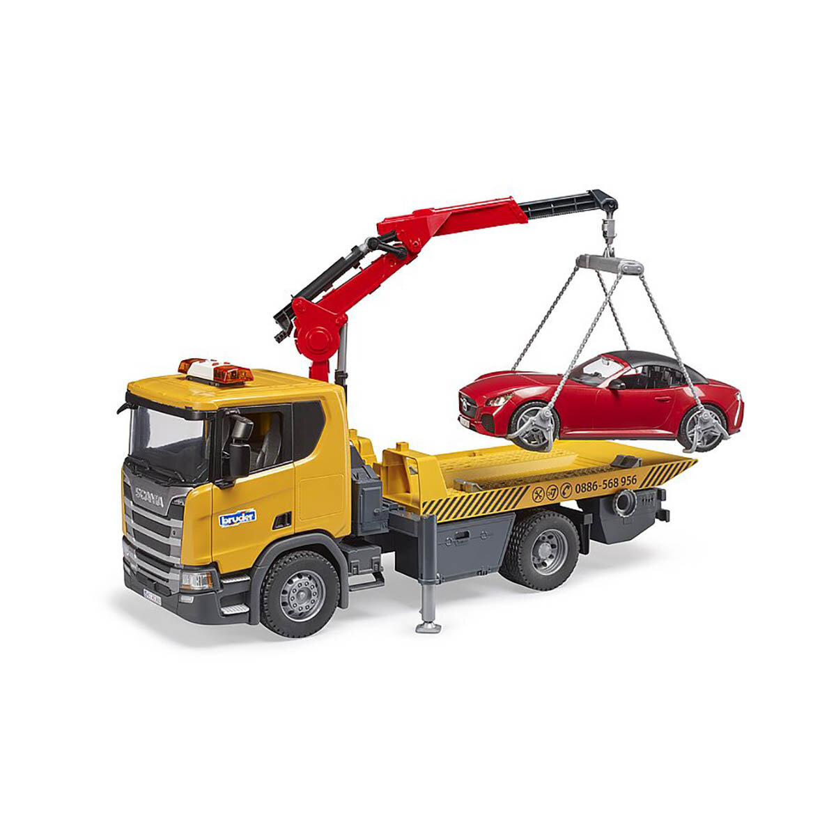 BRUDER Spielwaren GmbH + Co. KG Bruder 03552 Scania Super 560R Abschlepp LKW. L+S Modul + BRUDER Roadster