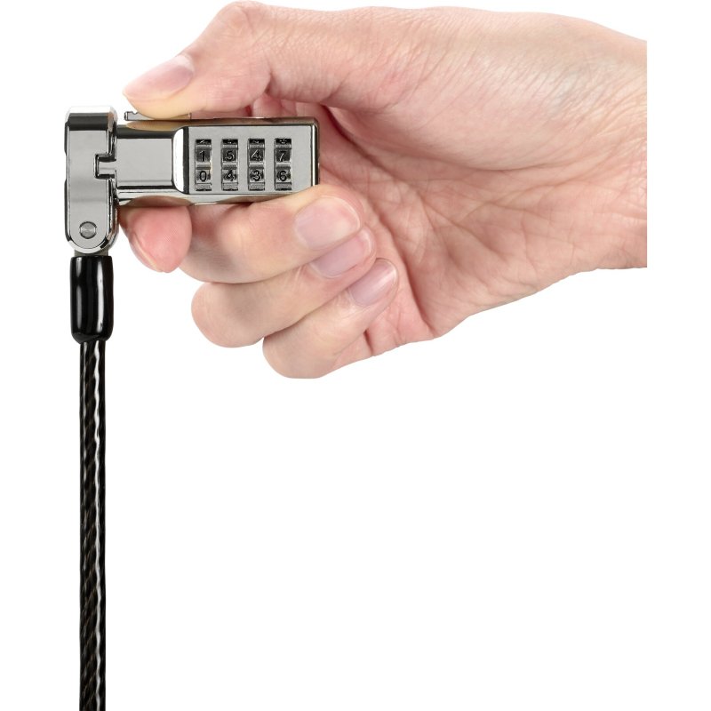 Cable de securite kensington universel 3 en 1 a            combinaison reinitialisable