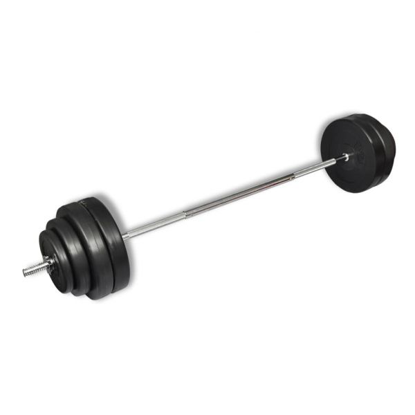 Conjunto de Barra Olimpica com Discos de 60 kg - HomeGym