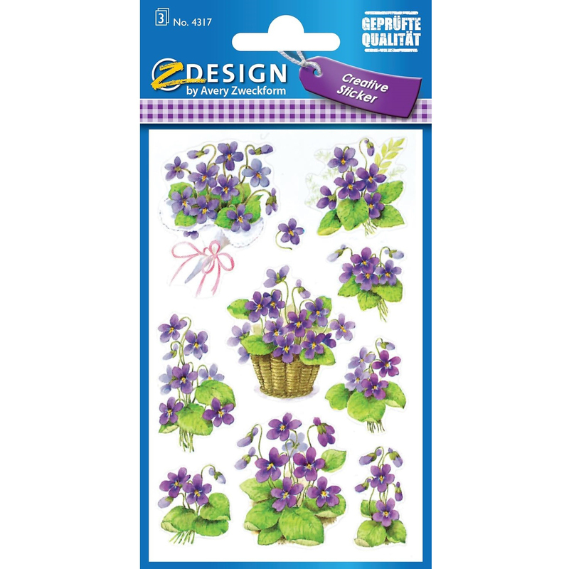 Z-Design Sticker Creative, Veilchen