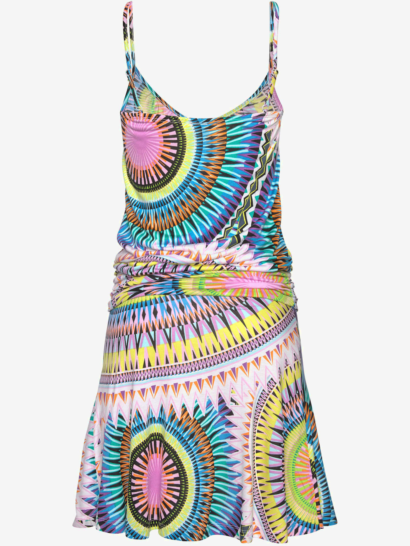 Robe de plage encolure avec petites fronces