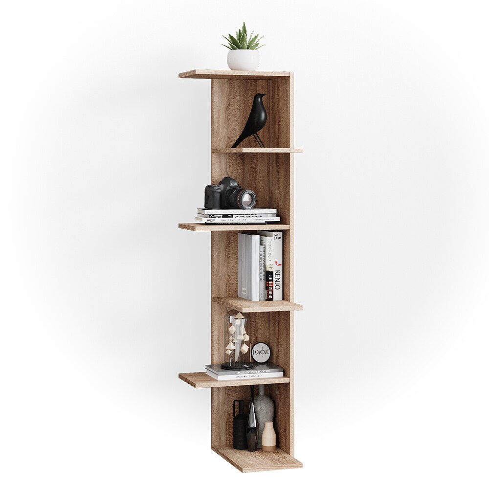 Vicco Bücherregal Standregal Eckregal Tera SON 6 Etagen Wandregal Nischenregal