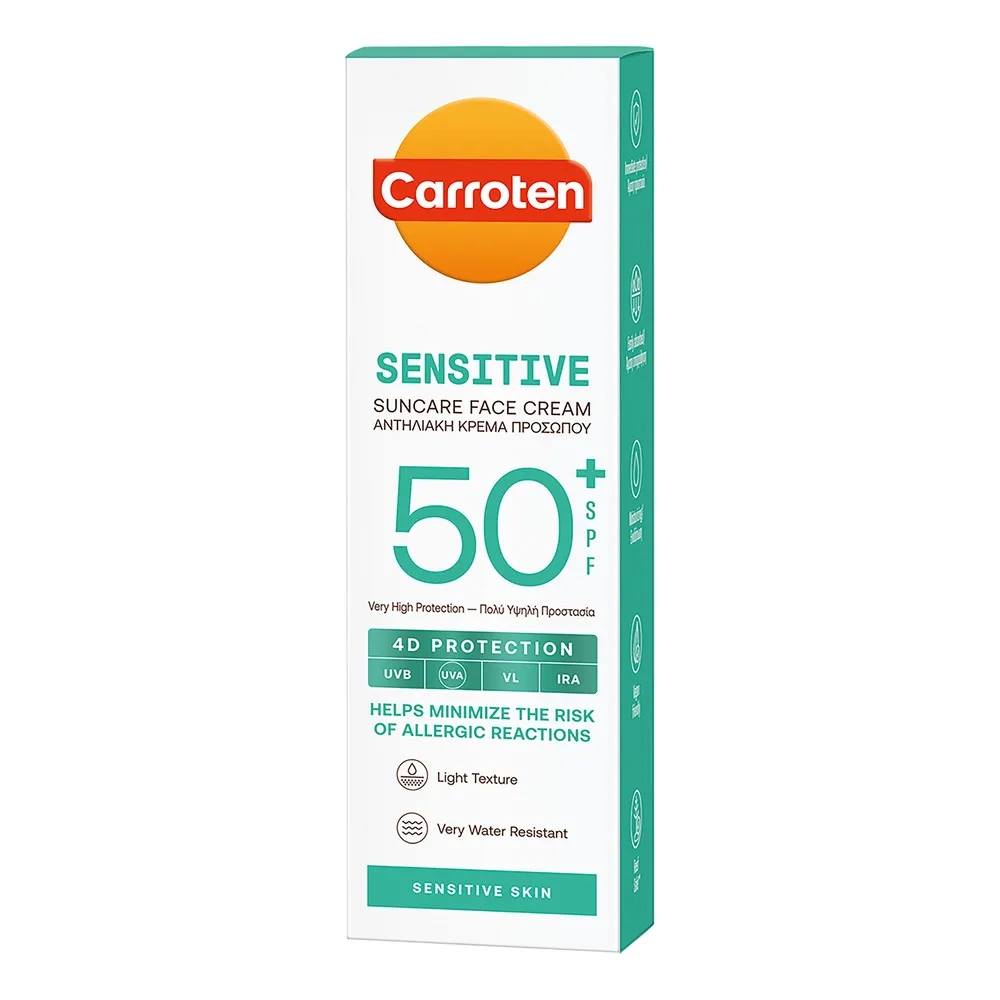 Carroten Face Sensitiv Cream SPF 50 - 50 ml.