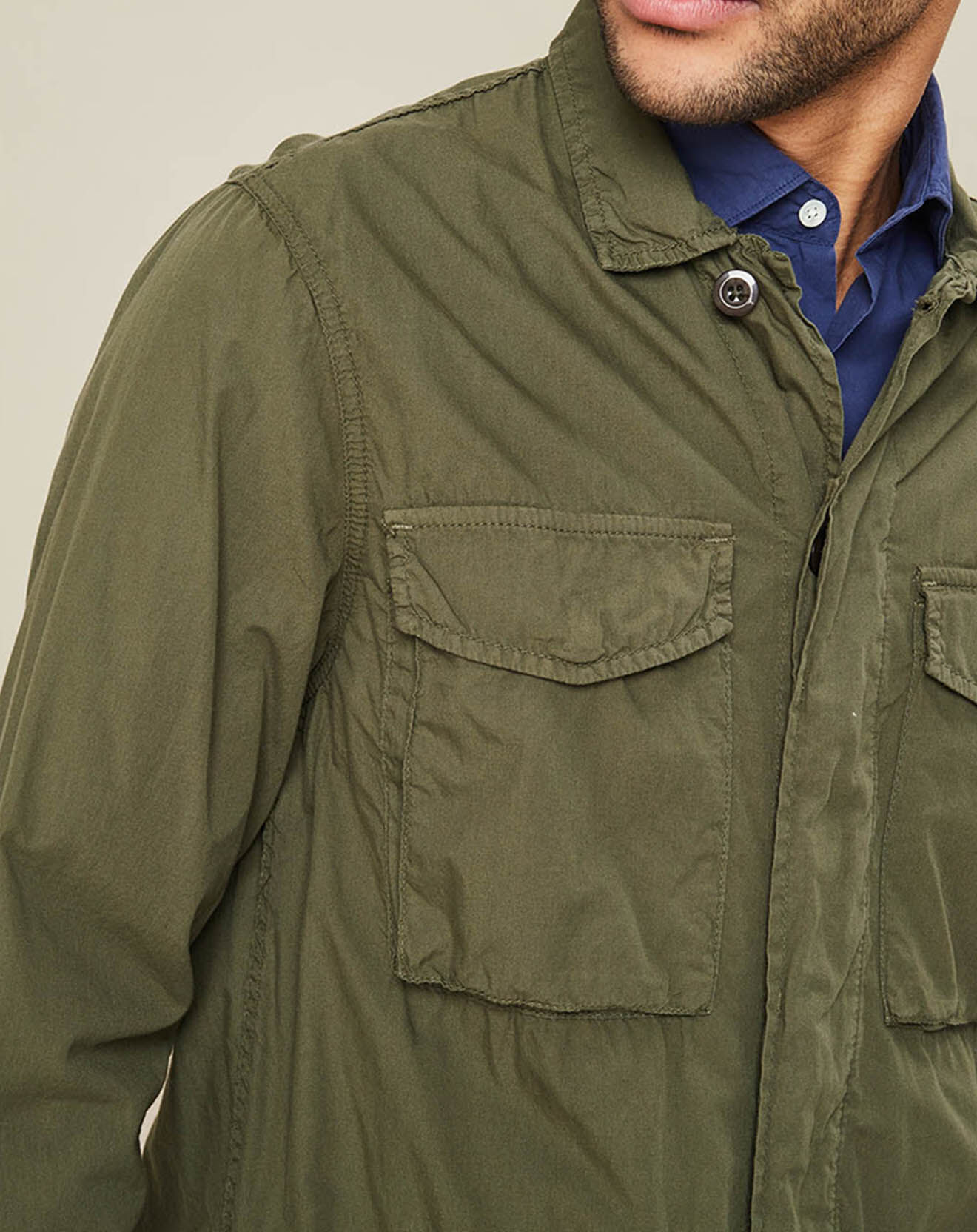 Hartford Veste Jamwood saharienne kaki