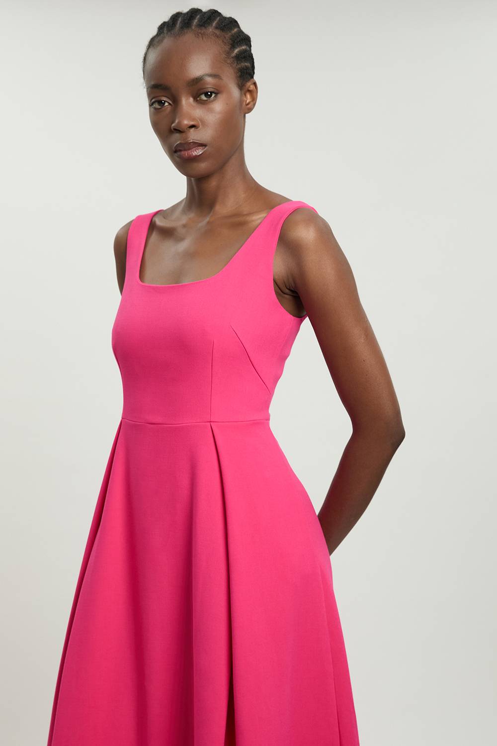 KarenMillen Robe Midi Ajustée À Jupe Ample