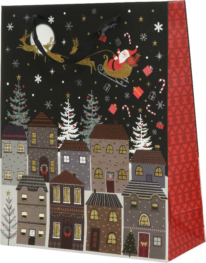 Decoris kadotas Farla zwart 8 x 18 x 24 cm
