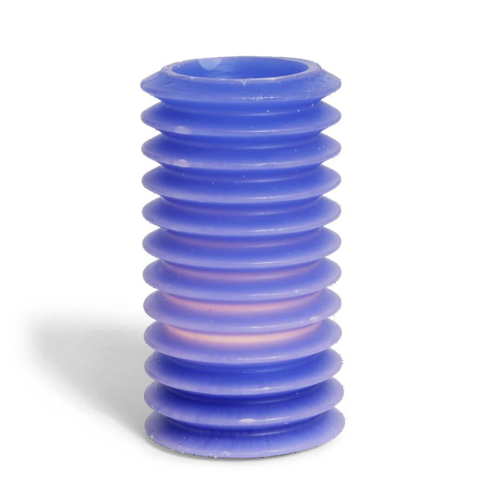 Bougie LED bleue Ø7,5xH14cm