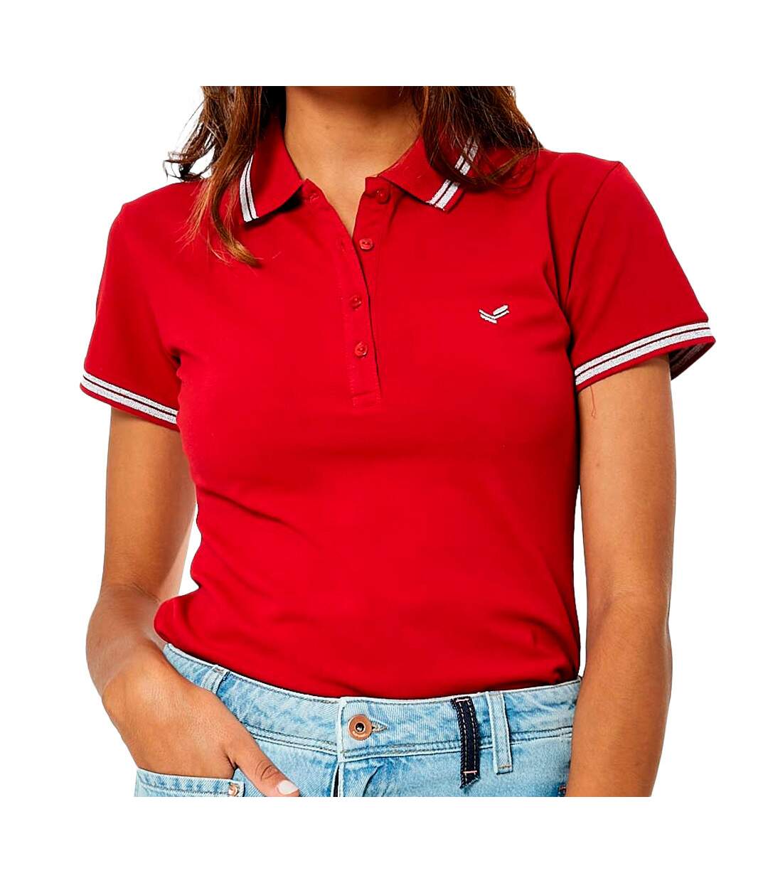 Polo Rouge Femme Kaporal Courtes