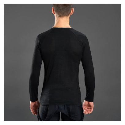 Sous-Maillot Hiver Manches Longues GripGrab Merino Polyfibre Noir