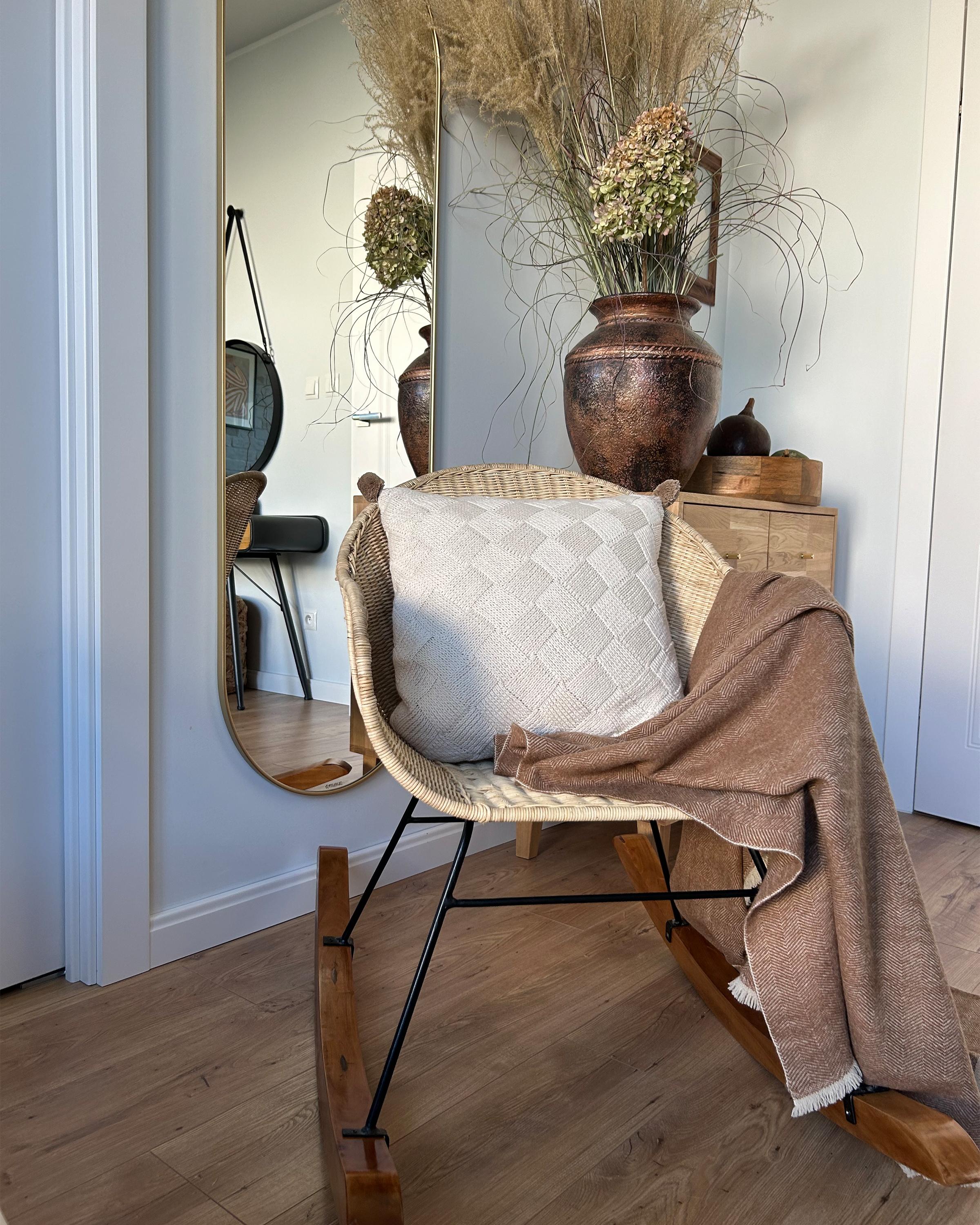 Set van 2 schommelstoelen LAVINIO Rotan Natuurlijk