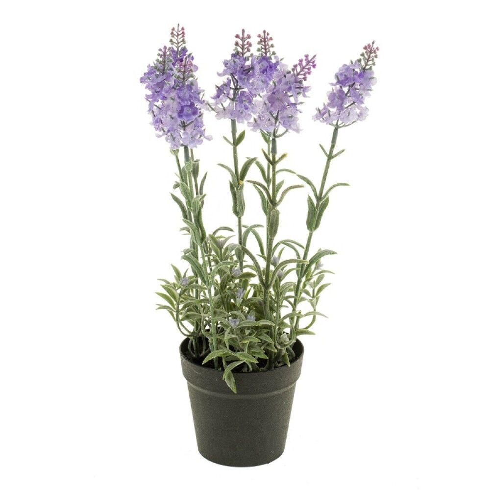 KUNSTIG PLANTE EMERALD LAVENDEL I POTTE 28CM
