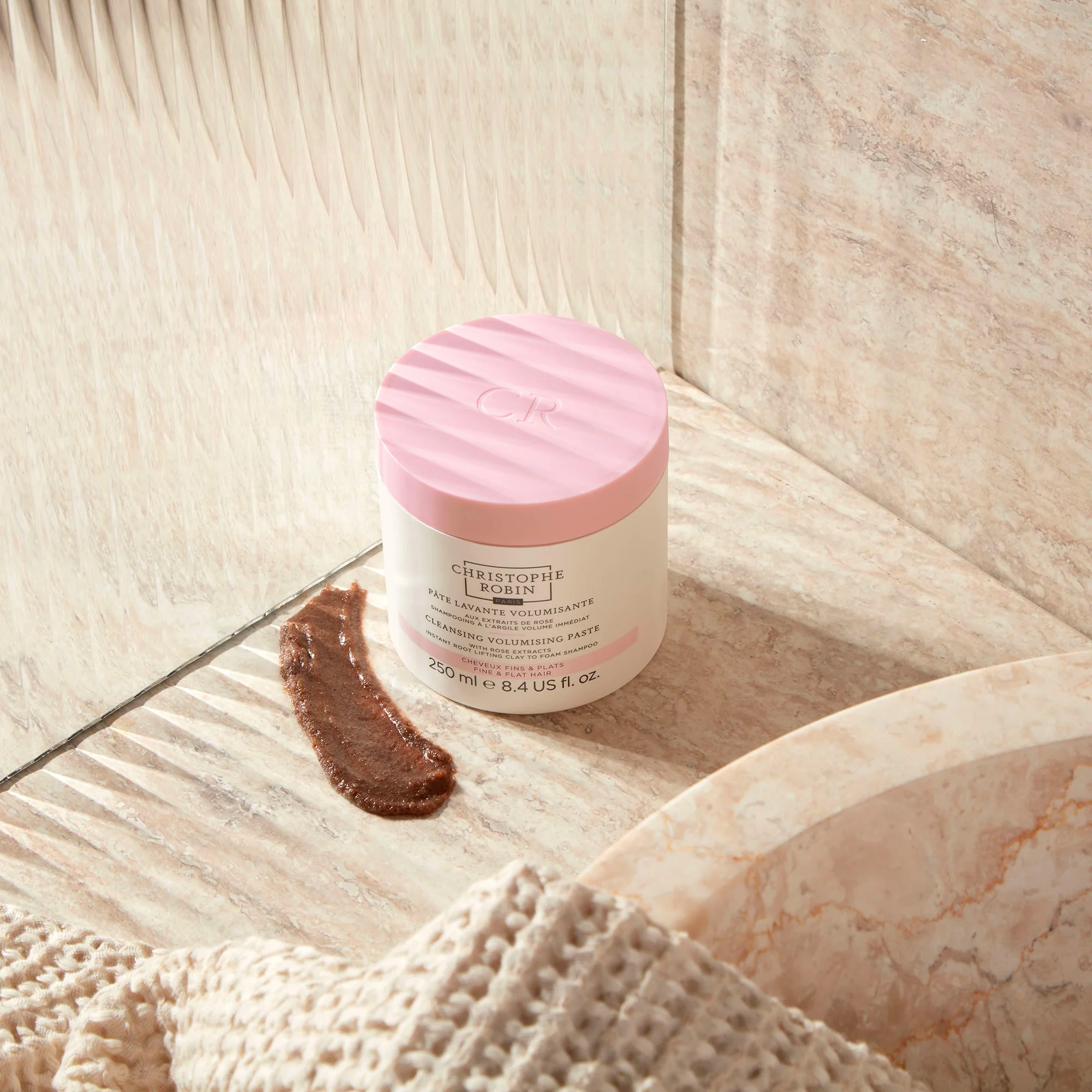 Christophe Robin Pâte Lavante Volumisante aux Extraits de Rose