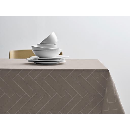 Södahl Tiles Damaskdug, Taupe, 140x270 cm