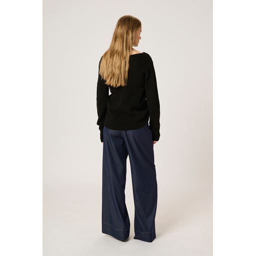 My Essential Wardrobe LunaMW Striktrøje, Black, S