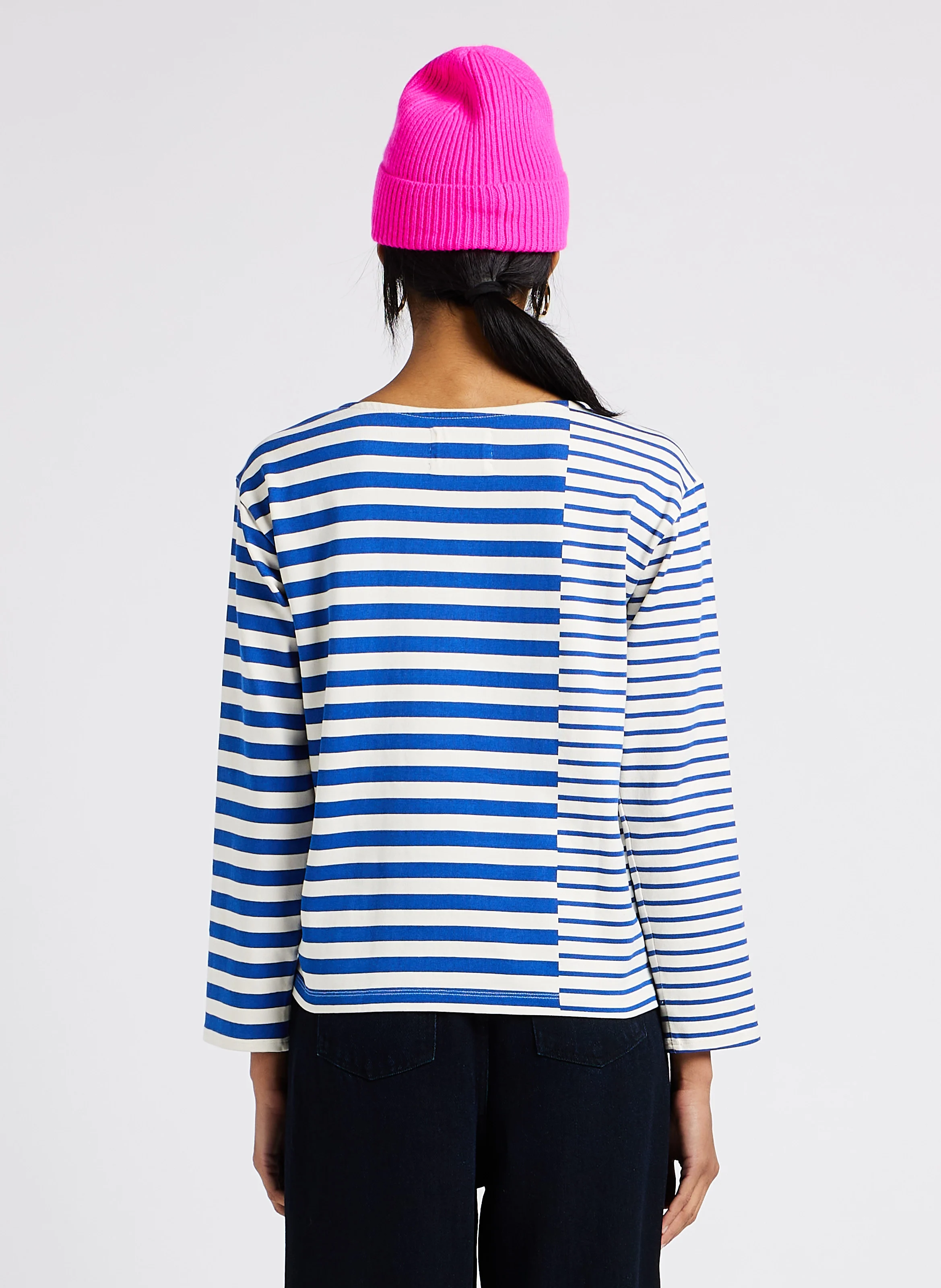 THILL - Tee-shirt col rond rayé | Bleu