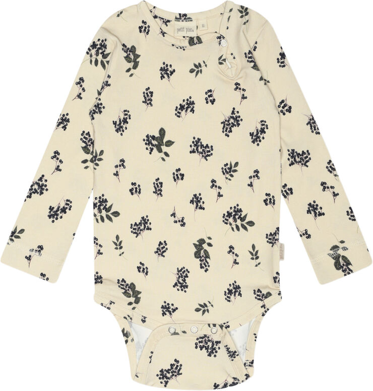 PETIT PIAO Body L/S Printed Elderberry aop
