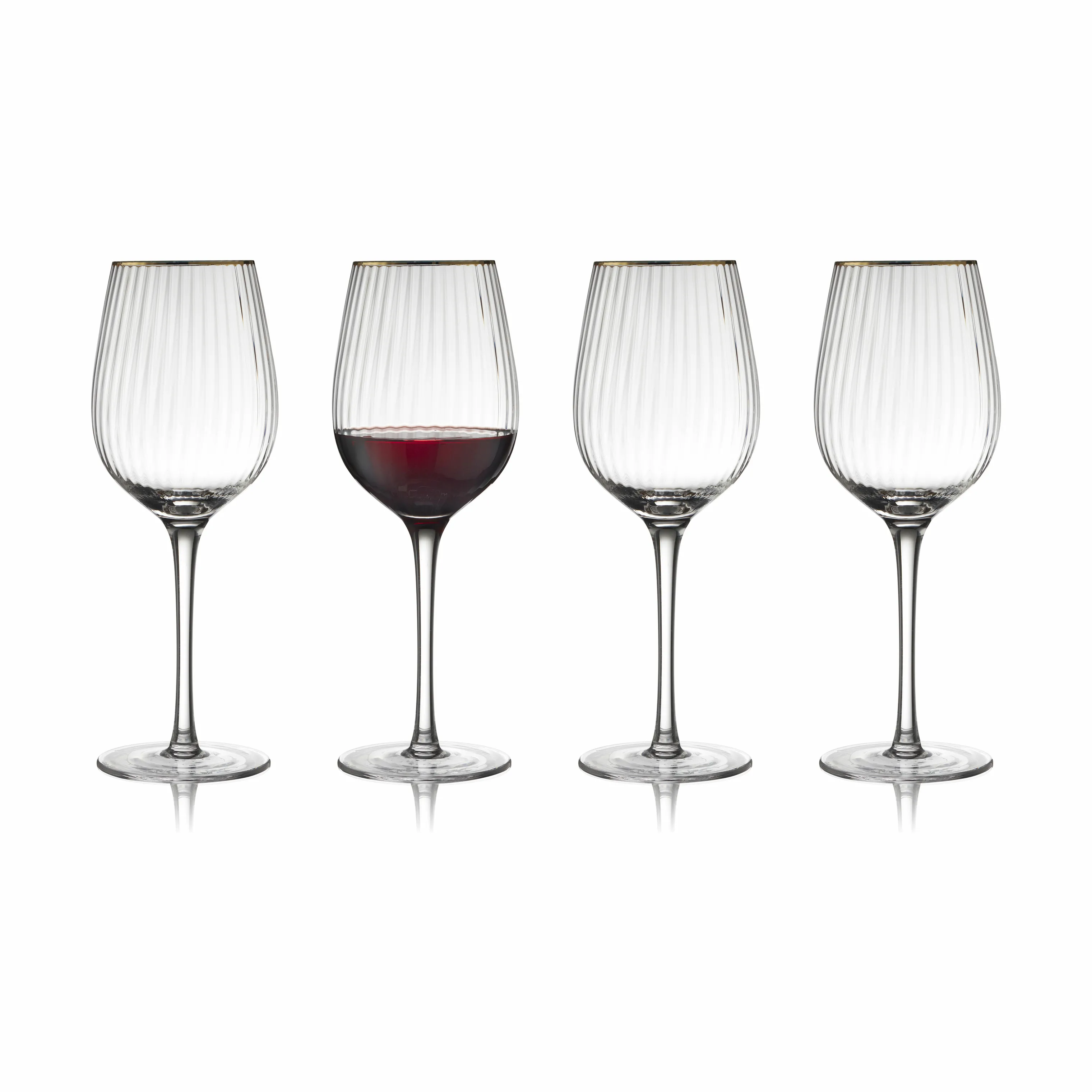 Lyngby Glas Palermo Rødvinsglas - 4 stk.