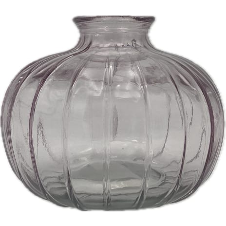 Glasvase rund 8,8 cm - flere varianter - assorteret