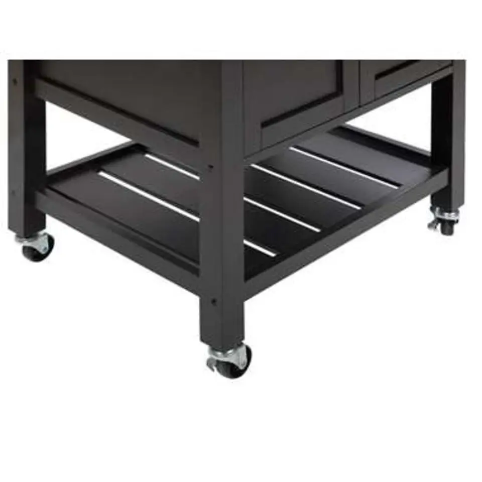SIENA - Keukentrolley - Zwart - MDF