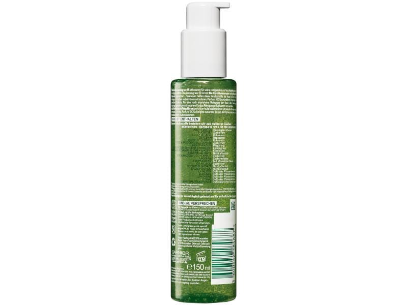 Garnier Reinigungsgel Bio Lemongrass 150 ml Natürliches, belebendes Waschgel mit ätherischem Lemongrass-Öl