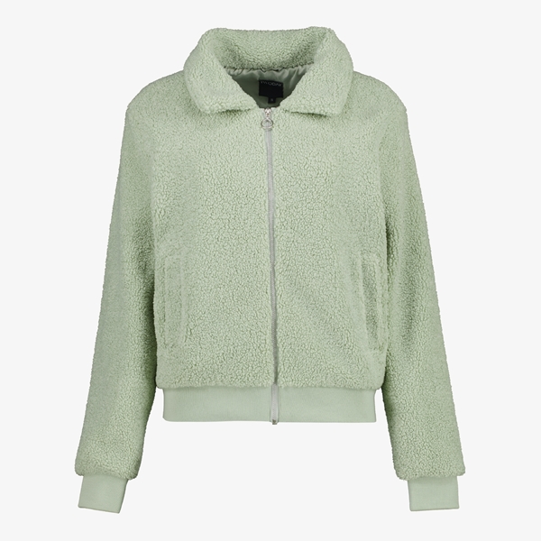 TwoDay dames teddy bomber jas lichtgroen