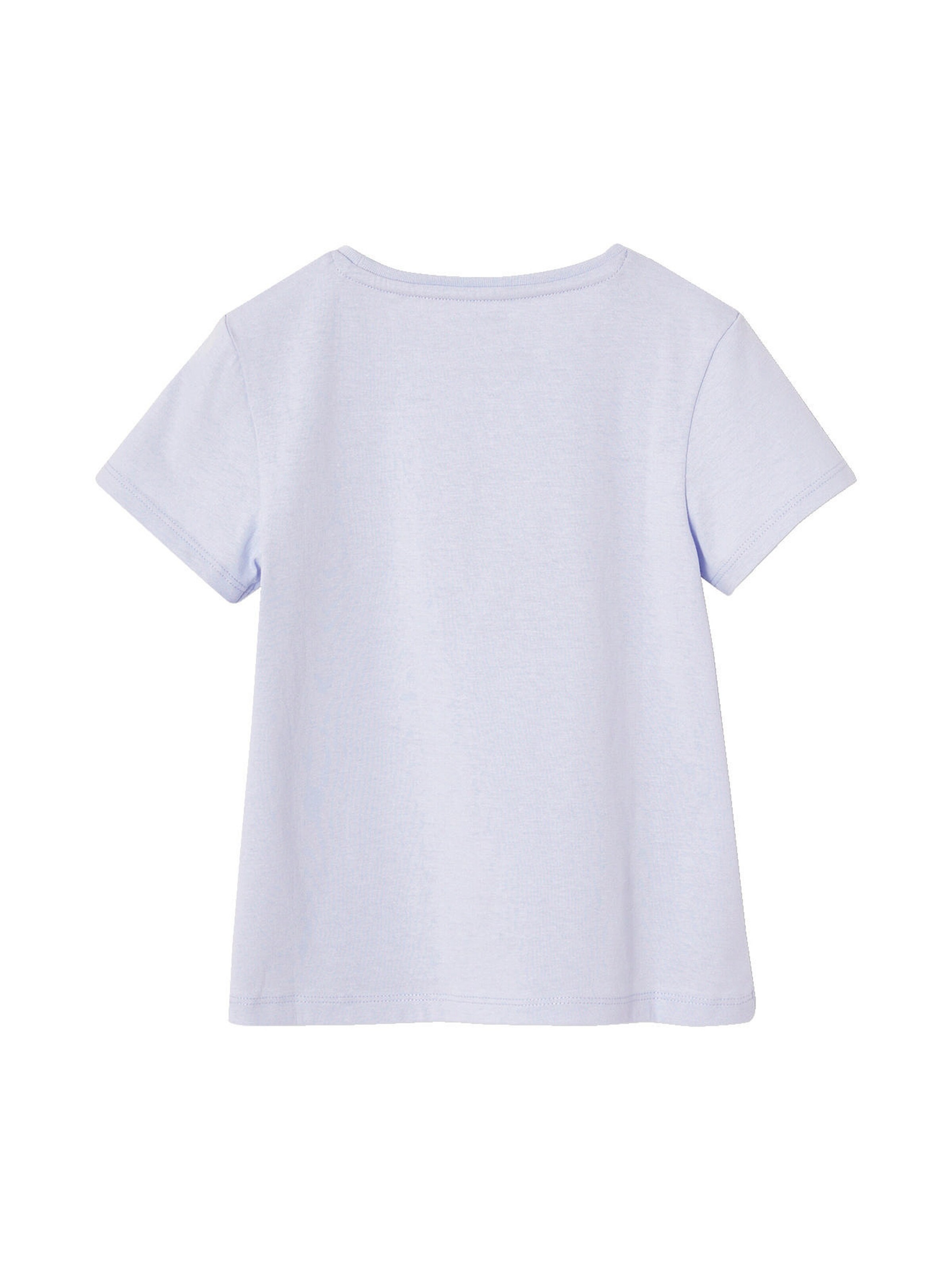 Vertbaudet Mädchen T-Shirt mit Print BASIC himmelblau