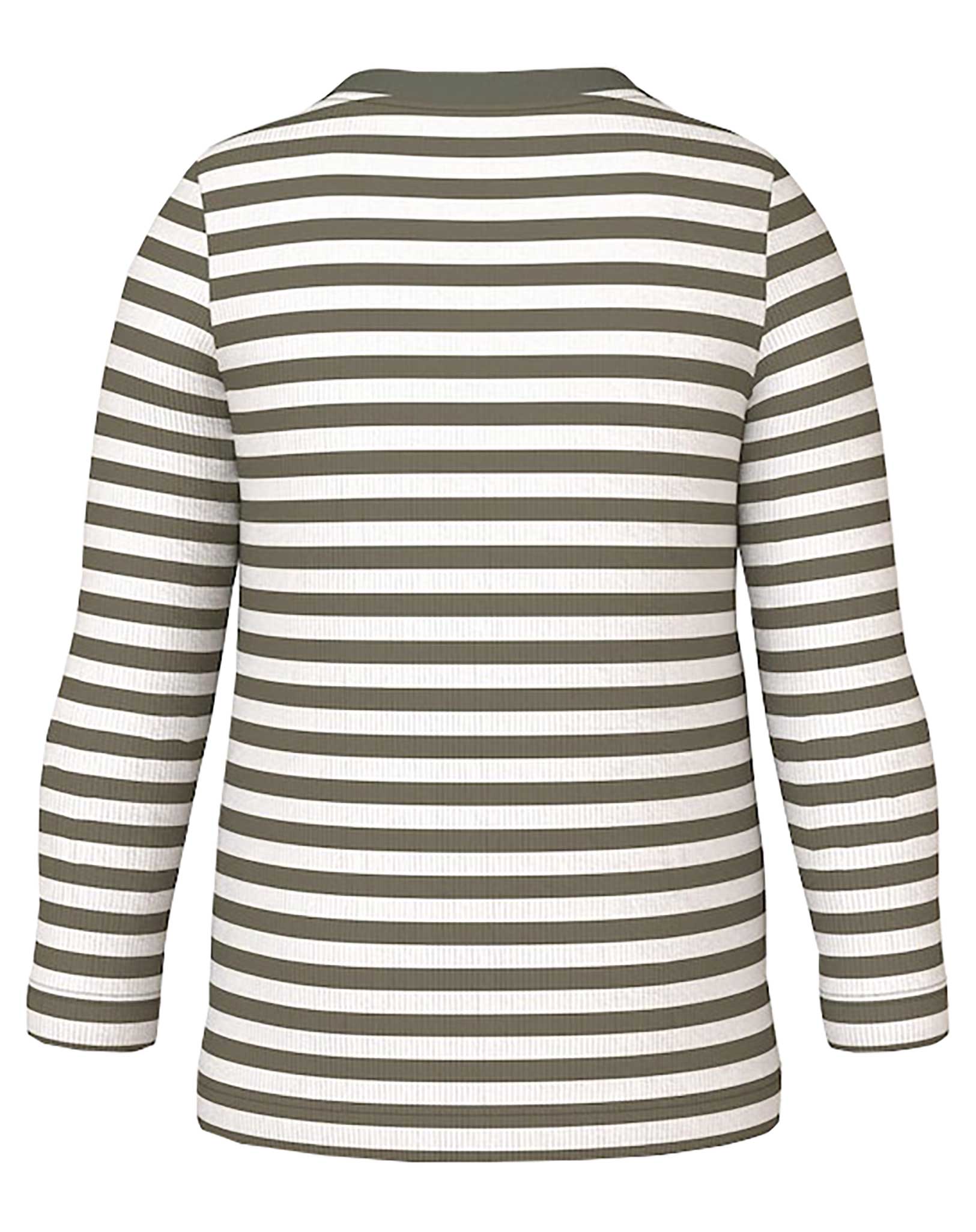 Langarmshirt NMMVILLY STRIPES YES in dusty olive
