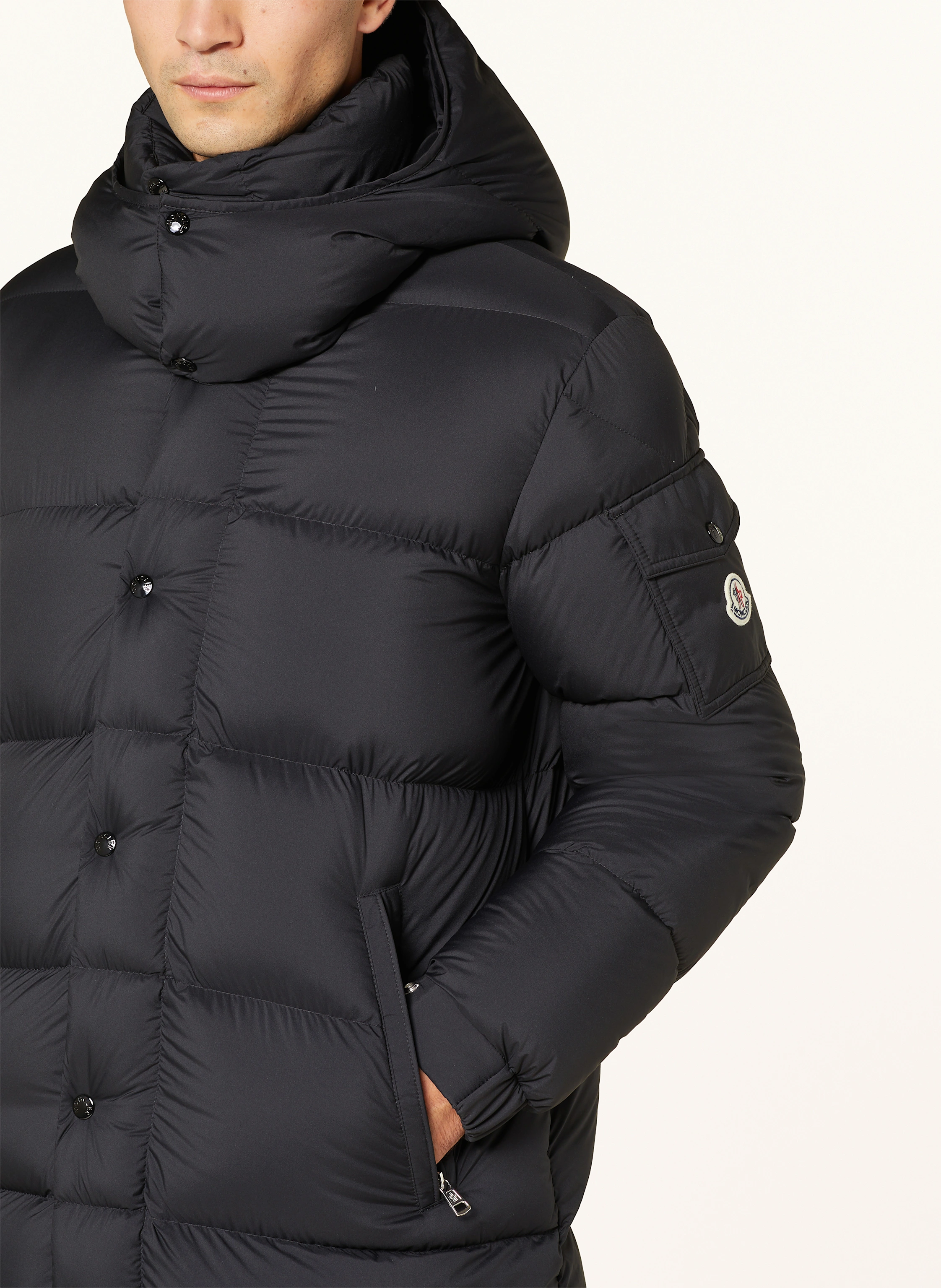 MONCLER Daunenmantel MISONET mit abnehmbarer Kapuze