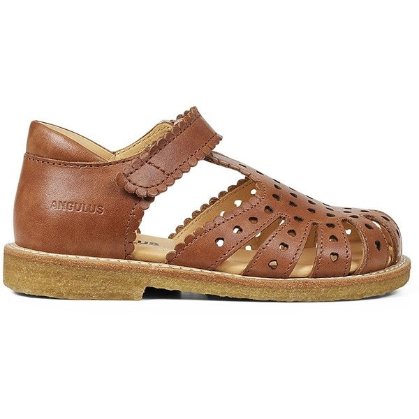 Køb Angulus Sandal M. Velcrolukning Og Hjerter Tan
