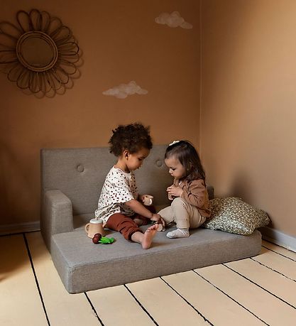 by KlipKlap Sofa - Kids - 100 cm - Sand/Sand
