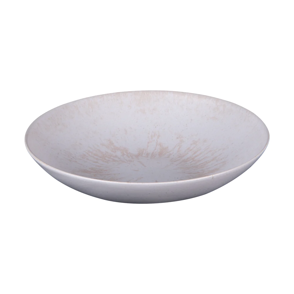 Assiette Creuse Onyx 22 cm crème (lot de 6) Table passion