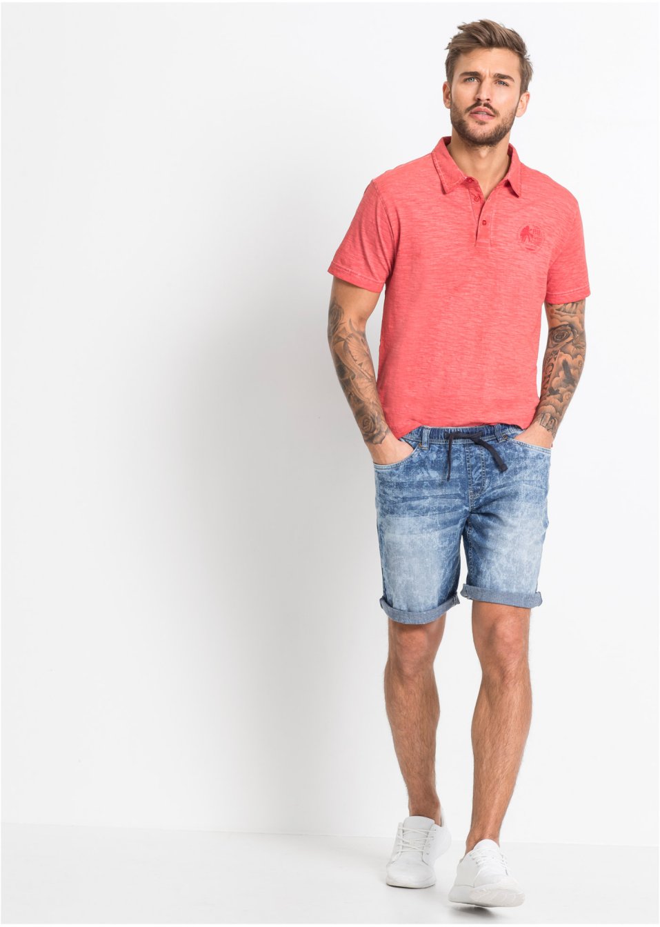 Bermuda taille extensible, Slim Fit