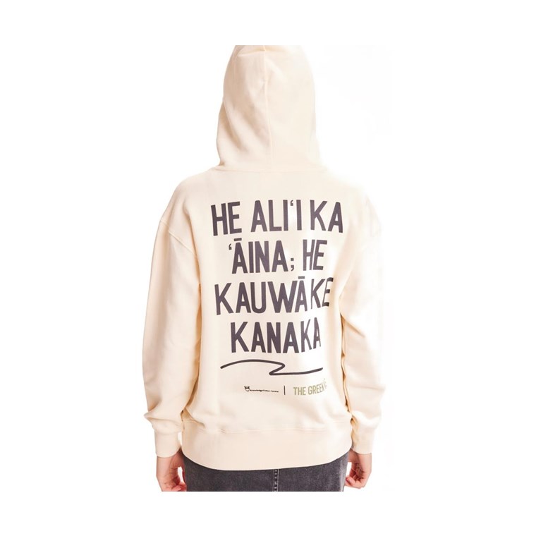 KnowledgeCotton Apparel Daphne The Green Wave Print Hoodie Women