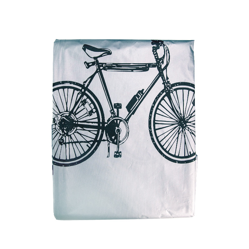 (200x100x65cm) Fahrrad Abdeckung Abdeckplane Regenschutz Winterfest Velo / Motorrad - Silber