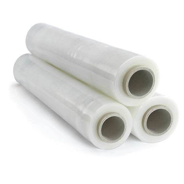 Film étirable transparent 17 microns 300 m x 45 cm, lot de 6 bobines