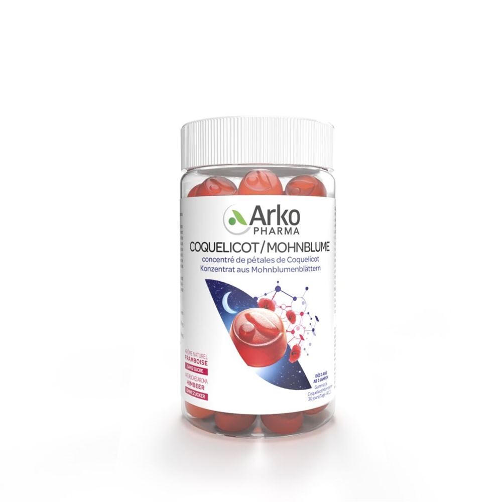 ARKOGUMMIES Mohnblume Gummipast Ds 60 Stk