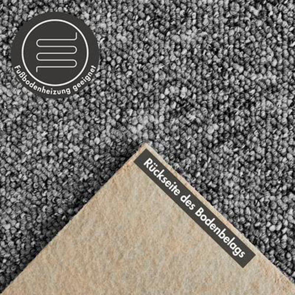 Andiamo Teppichboden »Carlos, Feinschlinge, Made in Netherlands« rechteckig 6,5 mm Höhe melierte Optik, Breite 400 cm oder 500 cm,  strapazierfähig