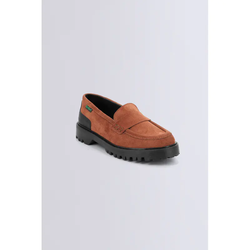 DECK LOAFER ORANGE ROUILLE LOAFER Cuir Femme