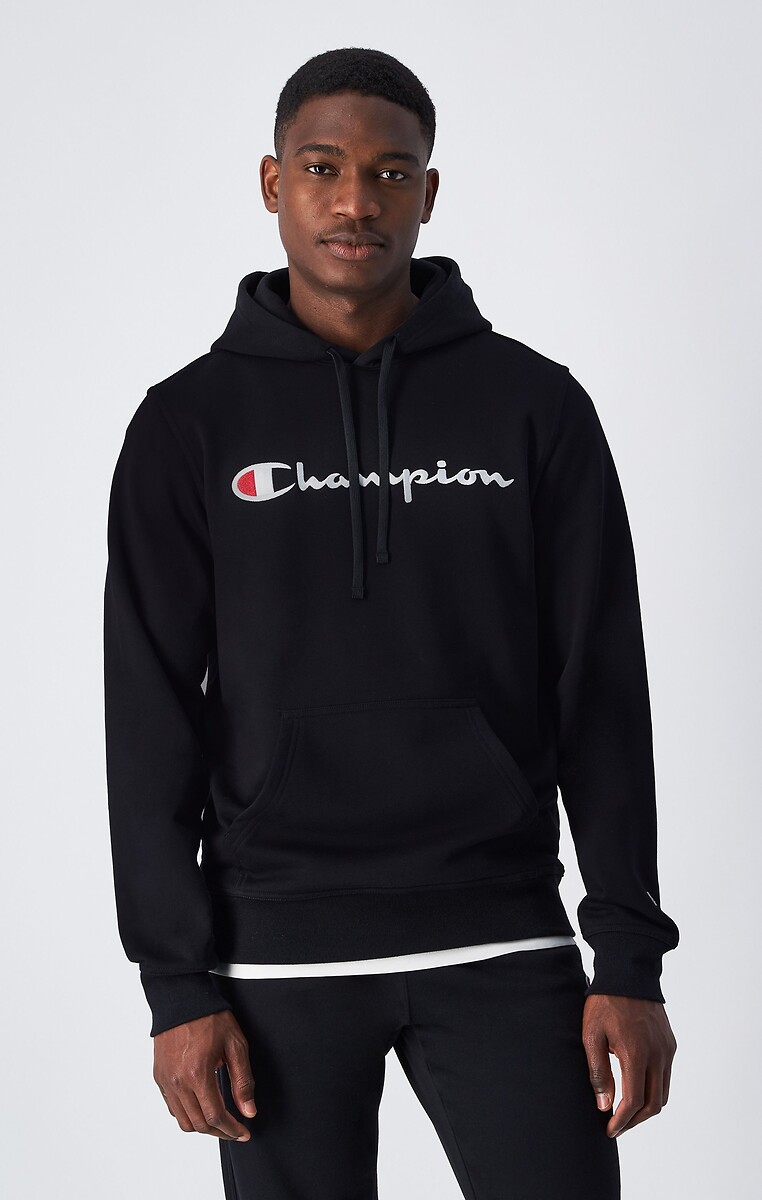 CHAMPION<br>Moletom com capuz e logotipo grande